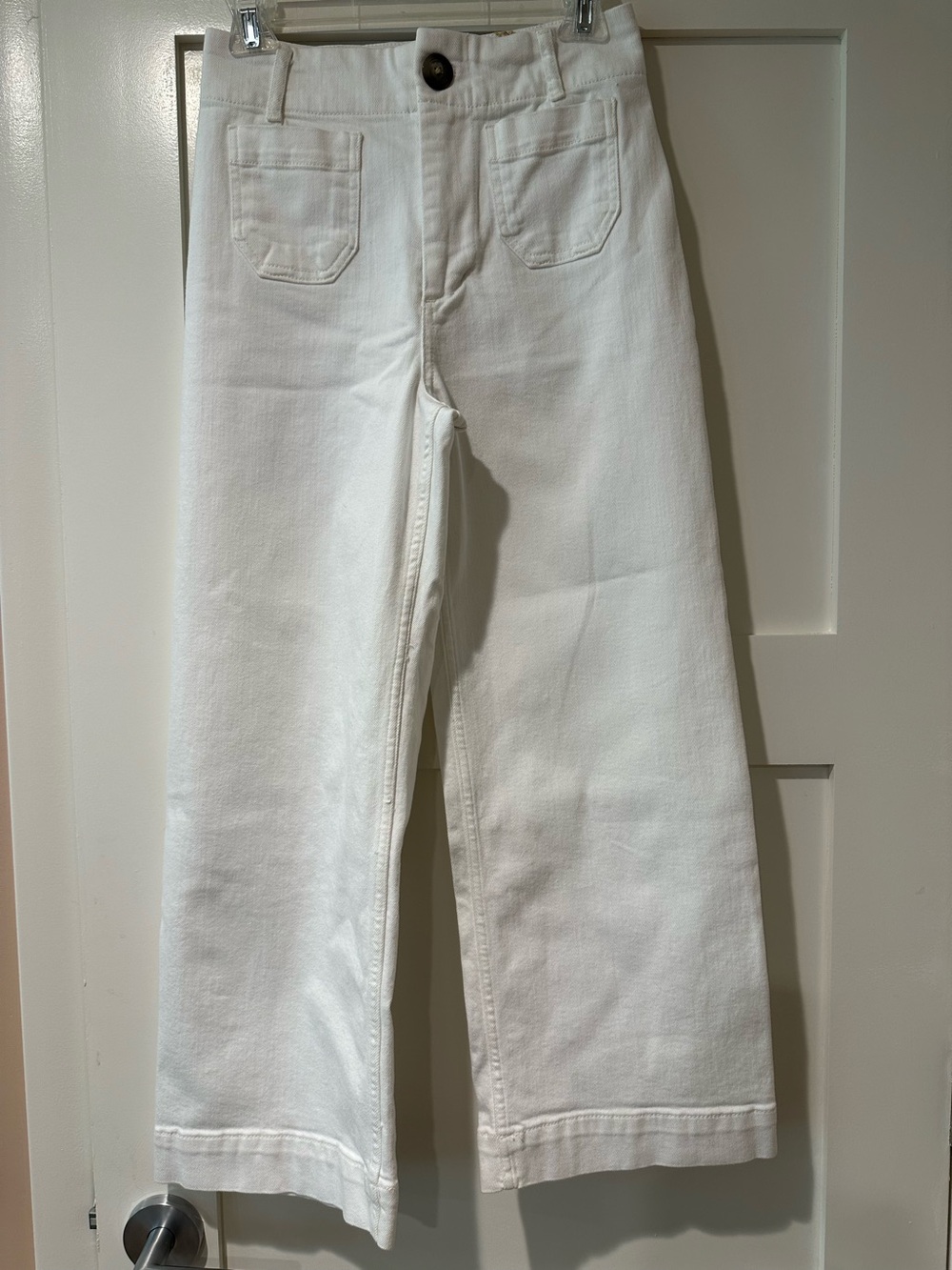 Maeve by Anthropologie size 26 ‘The Colette’ style white crop wide leg jeans
